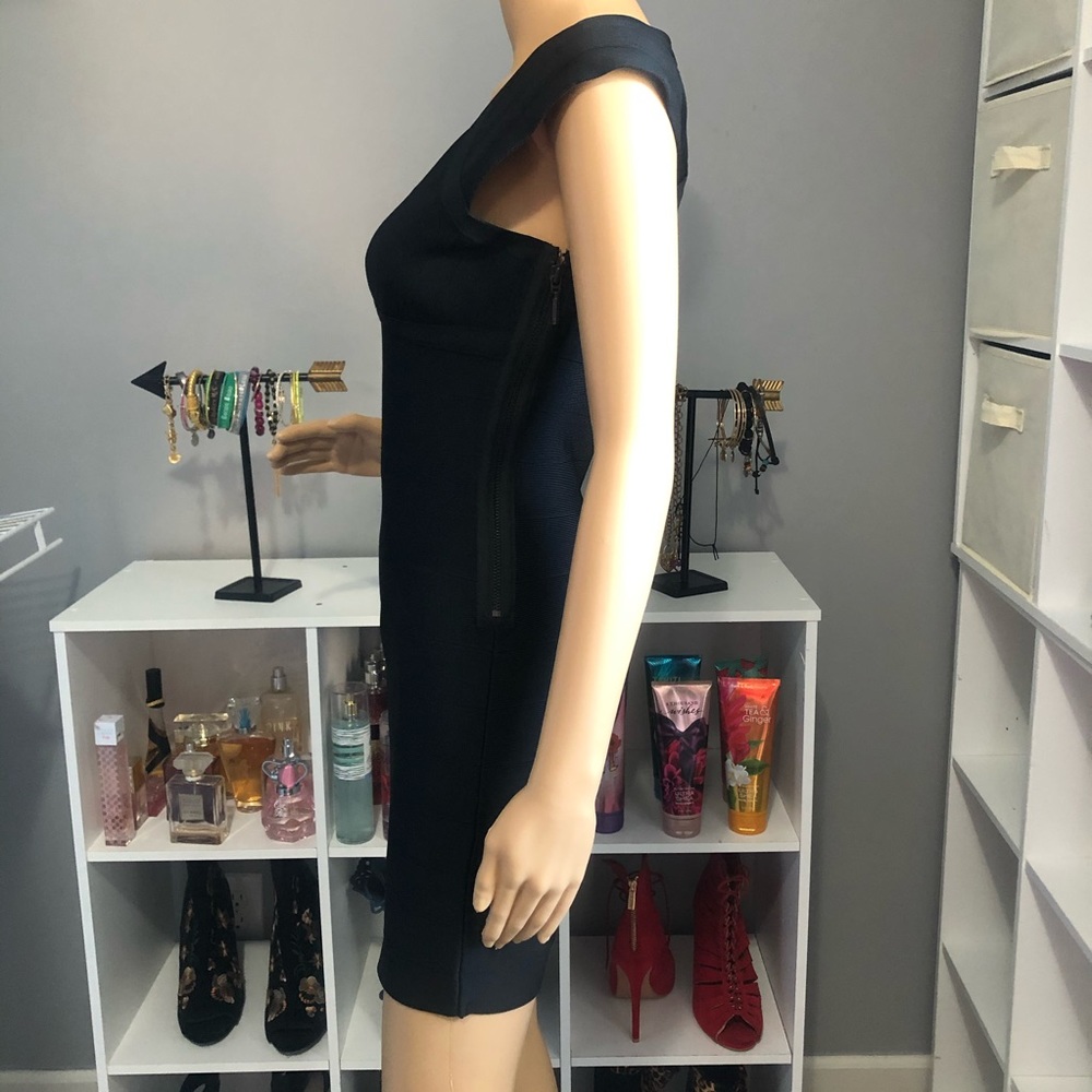 GUESS Size Medium Black Bandage Body Con dress - Picture 4 of 13